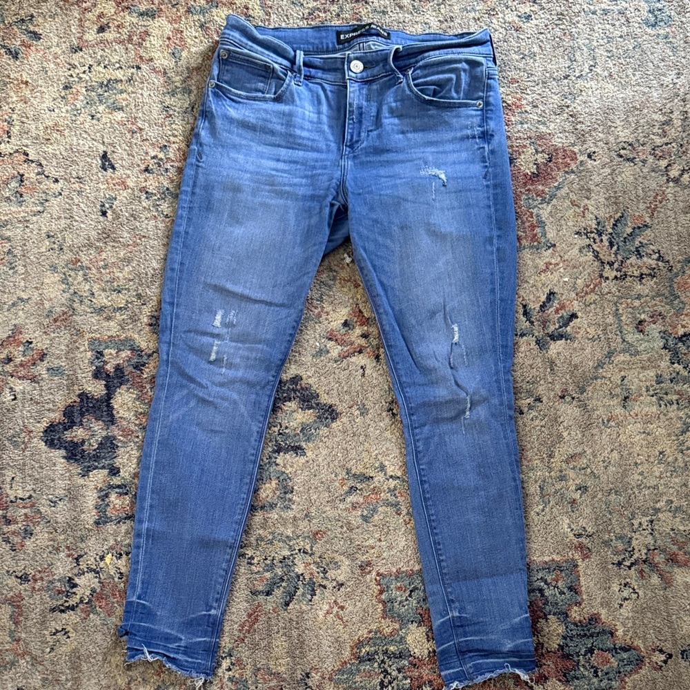 Express Women's Classic Blue Skinny Jeans